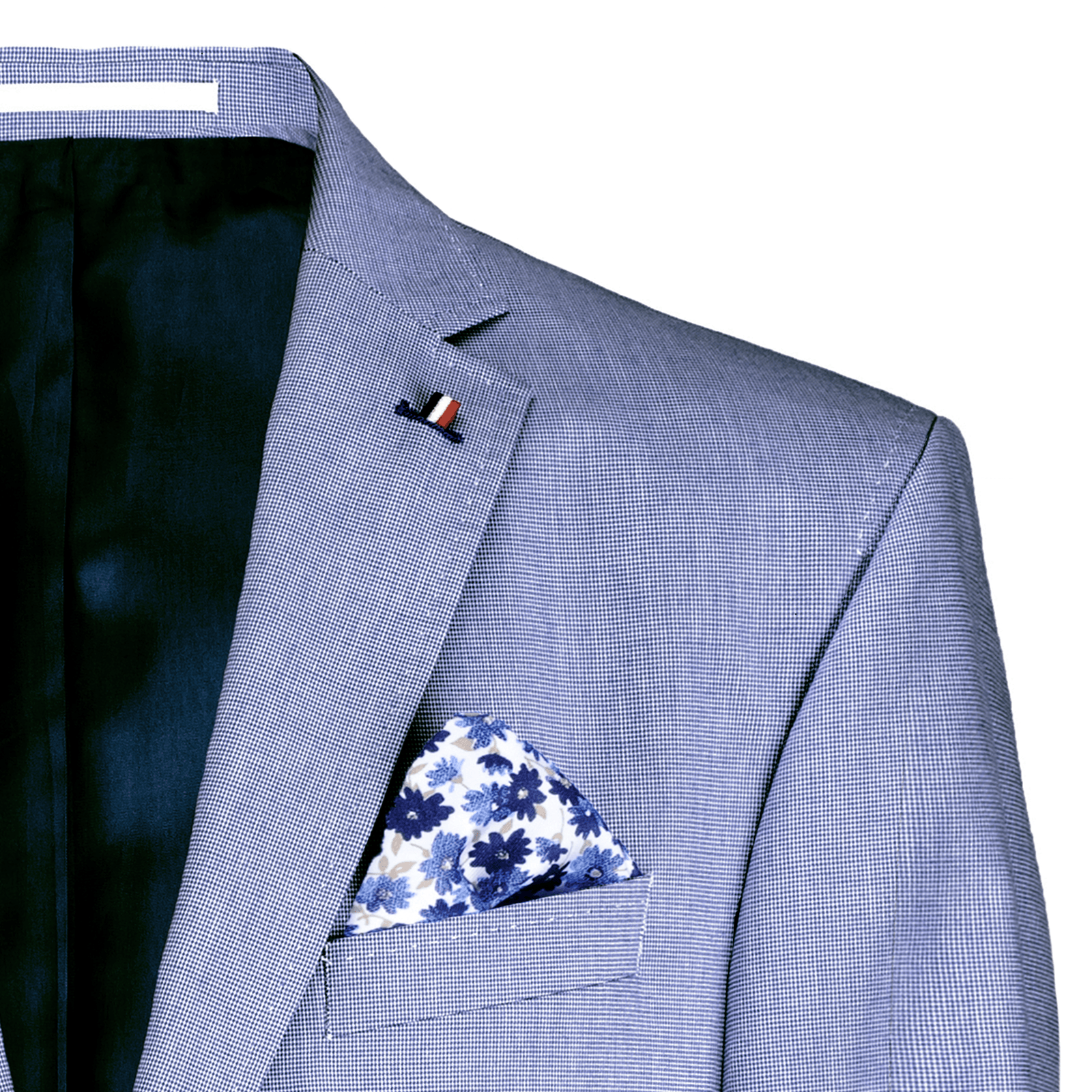 PIERRE CARDIN Le Bleu Modern Fit Classic Sebastian Nyári Alkalmi Apró Kockás Szövésű Sportzakó