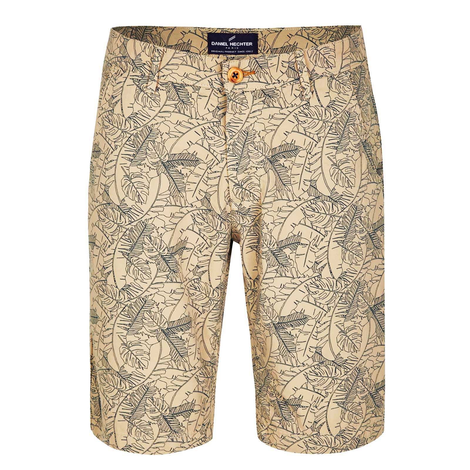 daniel-hechter-bezs-barna-drapp-palma-level-mintas-cipzaros-gombos-svedzsebes rovidnadrag-nyar-tengerpart-strand-furdes-viz-meleg-nyaralas-ocean-pihenes-sex-floral-virágmintás-bermuda-short