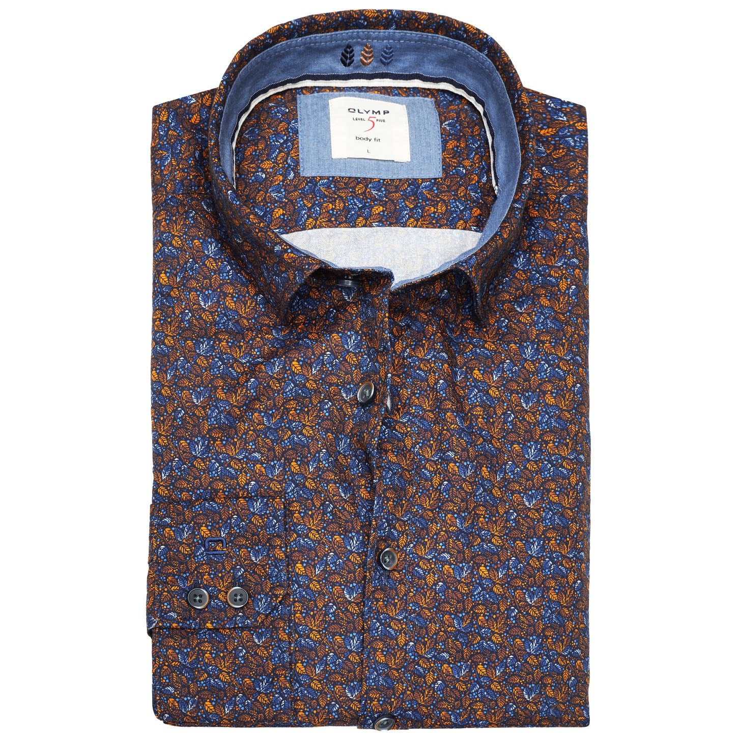 olymp-body-fit-extra-karcsusitott-arany-sotetkek-barna-levelmintas-ferfi-ing-divat-elegans-trendy-oltozkodes-ruhazat-tel-ajandek-nyar-party-casual-sportos-denim-farmer