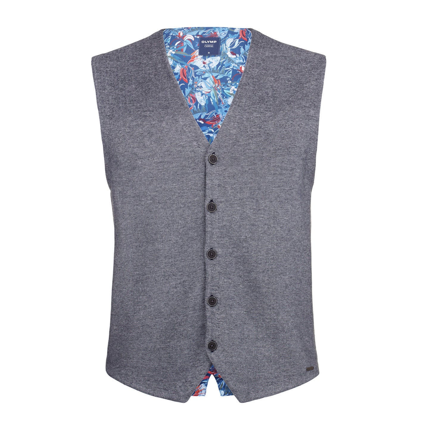 olymp-luxor-modern-fit-casual-ferfi-szurke-kotott-kek-virag-mintas-ujjatlan-sportos-laza-mellény-elegans-divatos-tavasz-osz-tel-karcsusitott-gombos-trendi-oltozkodes-inghez