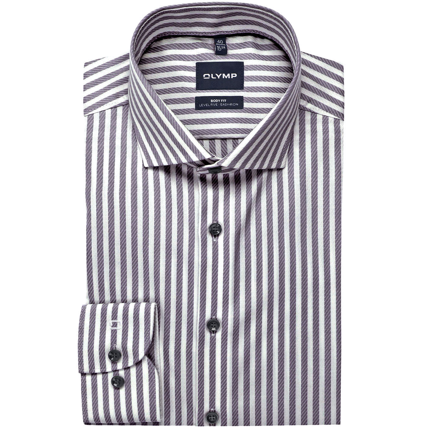 olymp_level-5-body-fit-bibor-lila-feher-romai-csikos-stripes-elegancia-sportos-ferfi-pamut-ing-extra-karcsusitott-divatos-oltozkodes-vasalasmentes-20282437-gyűrődésmentes-bachelor-wedding-vőlegény-esküvő-ünnep-szilveszter-purple-heart-menswear-ruházat-uralkodó-királyi-stílus-divat-ironfree-silky