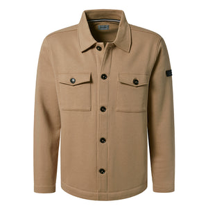 pierre-cardin-kotott-drapp-barna-galleros-kardigan-dzseki-ferfi-méretes-mellzsebes-gombos-pamut-felso-oltozkodes-athleisure-puha-sportos-ruha-C5-40628.4042_8018-field-dzseki-kabát-mellzsebes-galléros-nagy-gombos-merész-fiatalos-athleisure-maszkulin-férfias-casual-leisure