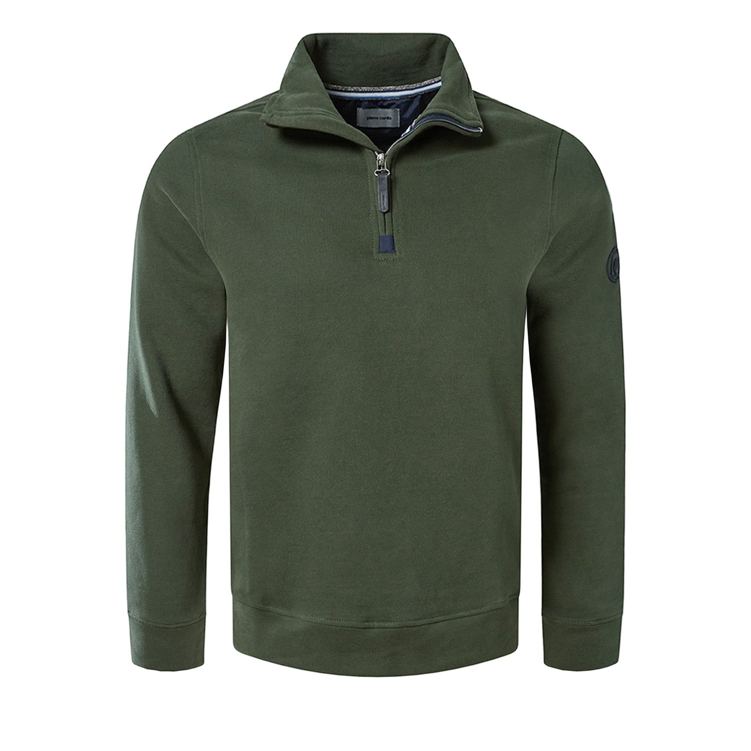 pierre-cardin-zold-galleros-cipzaros-tiszta-pamut-jersey-puha-vadaszzold-green-ferfi-divatos-pamut-pulover-felso-sportos-C5-40422.4026-5318_sweater-kényelem-komfort-minőség-vadászat-casual-leisure-szabadidő-öltözködés-ruházat