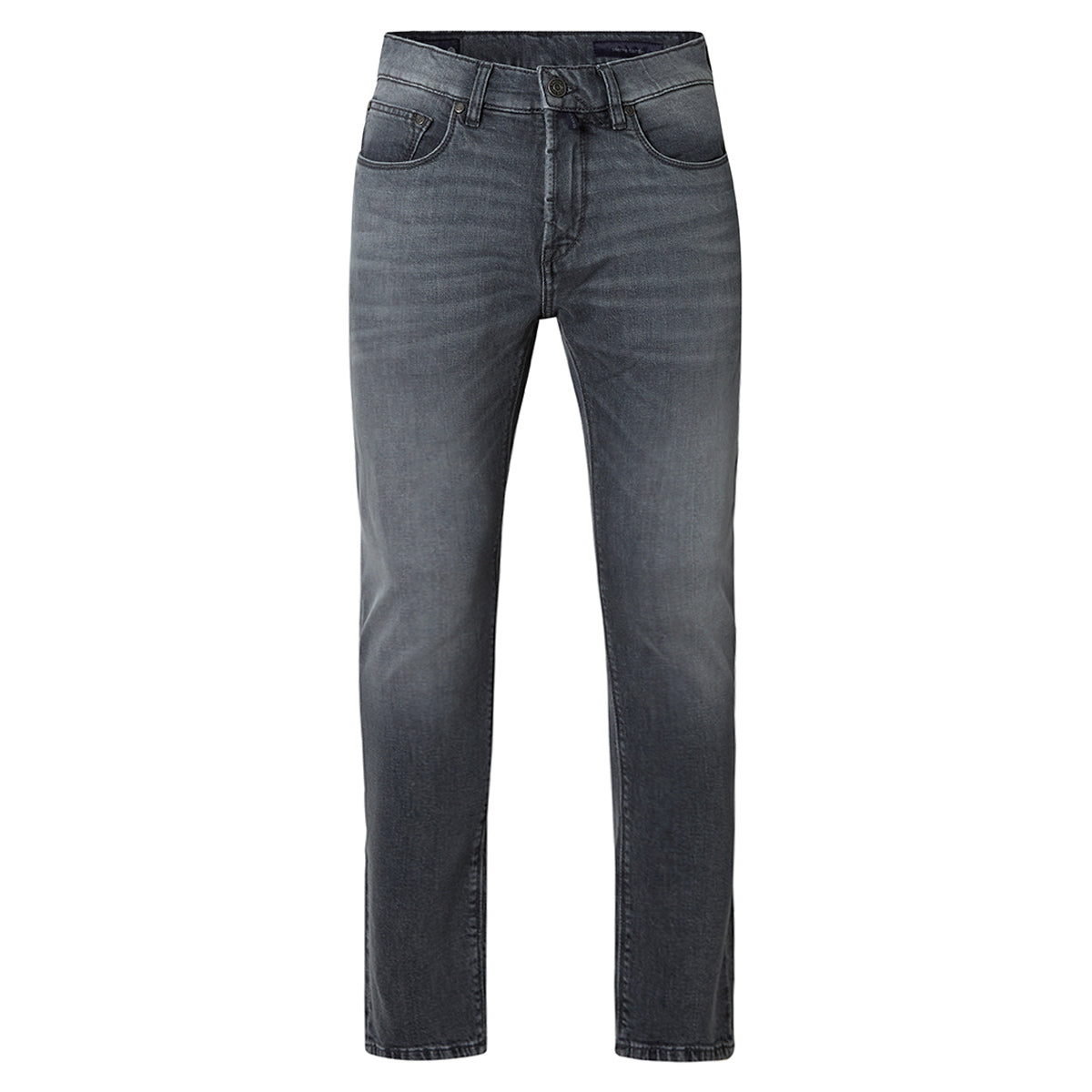 PIERRE CARDIN Jeanswear Tapered Fit Lyon Galambszürke Koptatott Cipzáros Szellős Karcsúsított Farmernadrág