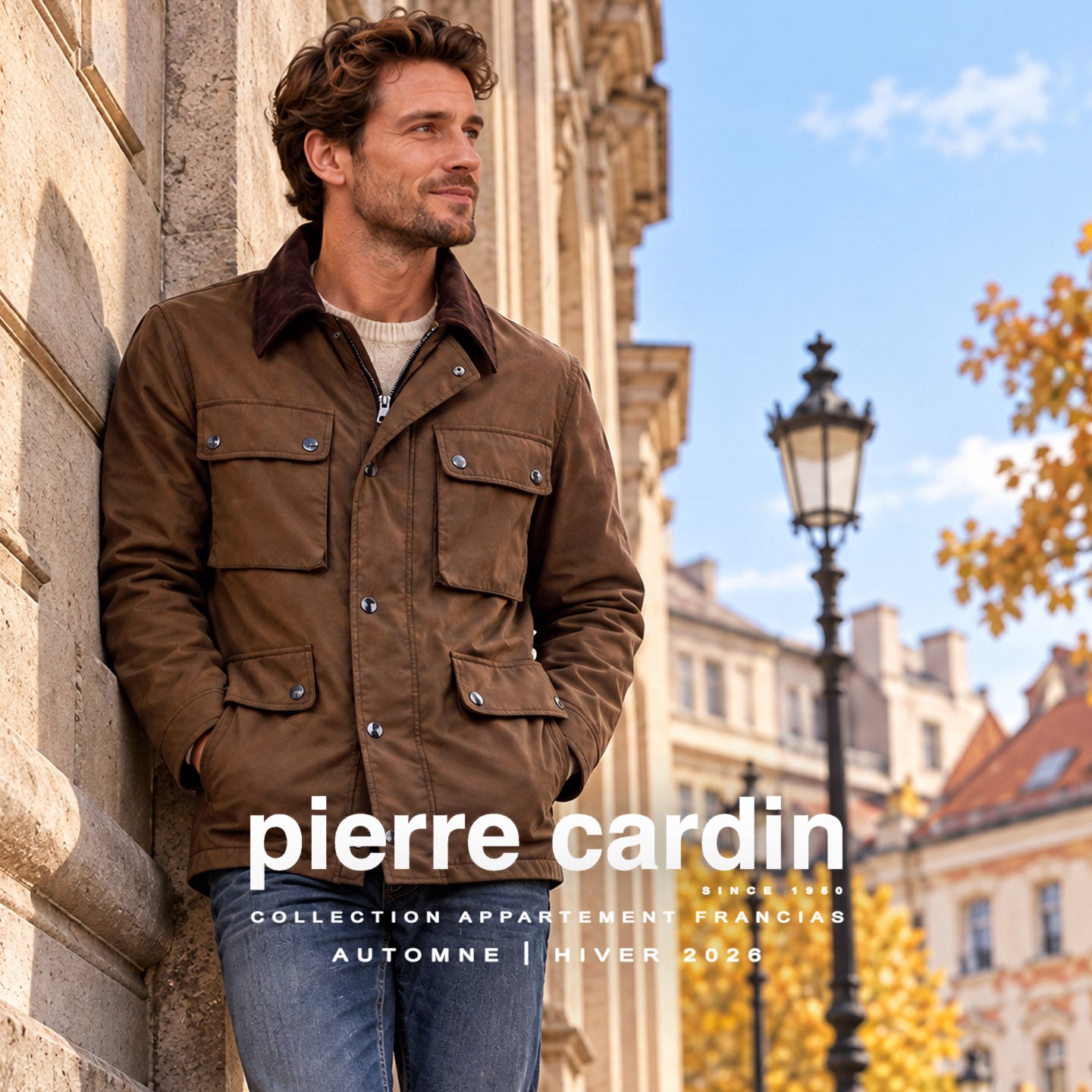 PIERRE CARDIN Casual Modern Fit Winstone Bronzbarna Cipzáros Patentos Karcsúsított Háromnegyedes Field Kabát