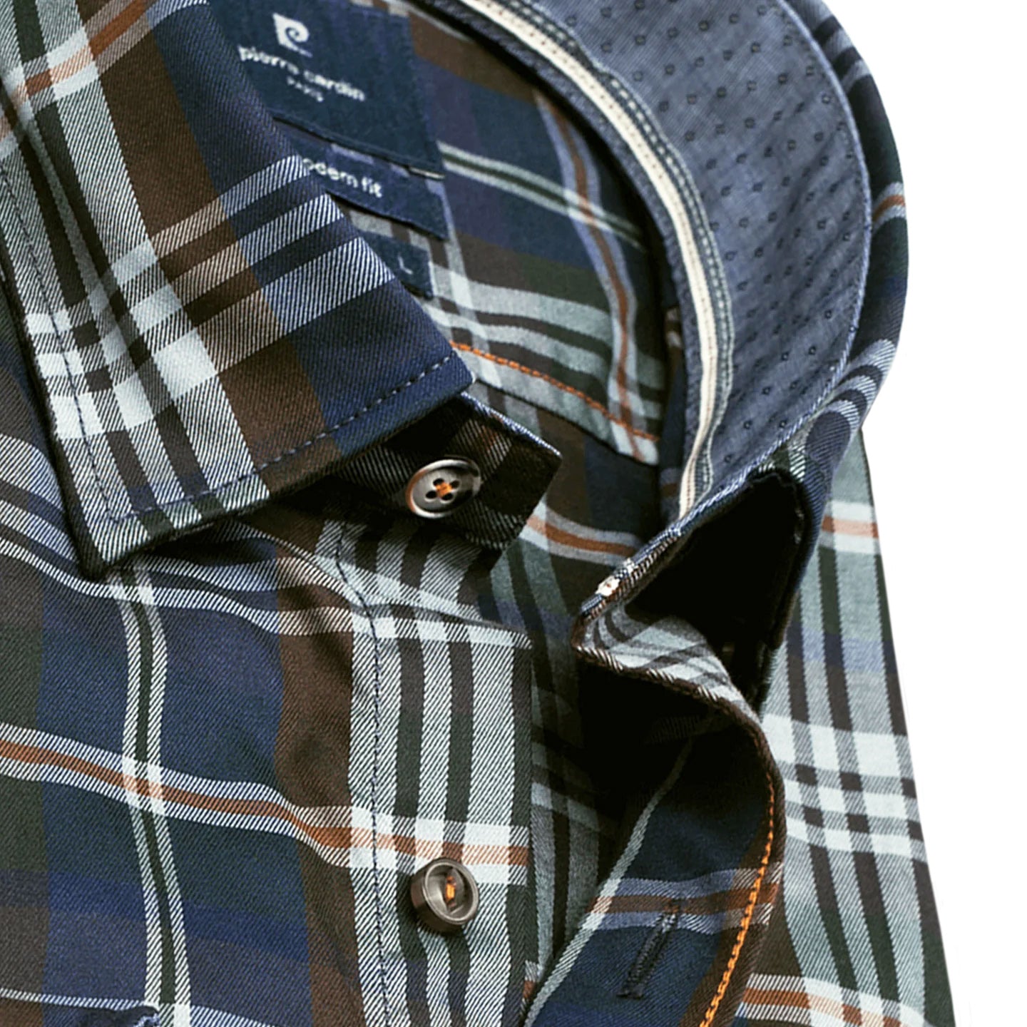 eredeti-pierre-cardin-futureflex-BARNA-kek-kockas-jeans-stretches-ing-elegans-finom-kenyelmes-ferfi-shirt-osz-tel-hideg-ajandek-grey-oltozkodes-ruhazat-ferfidivat