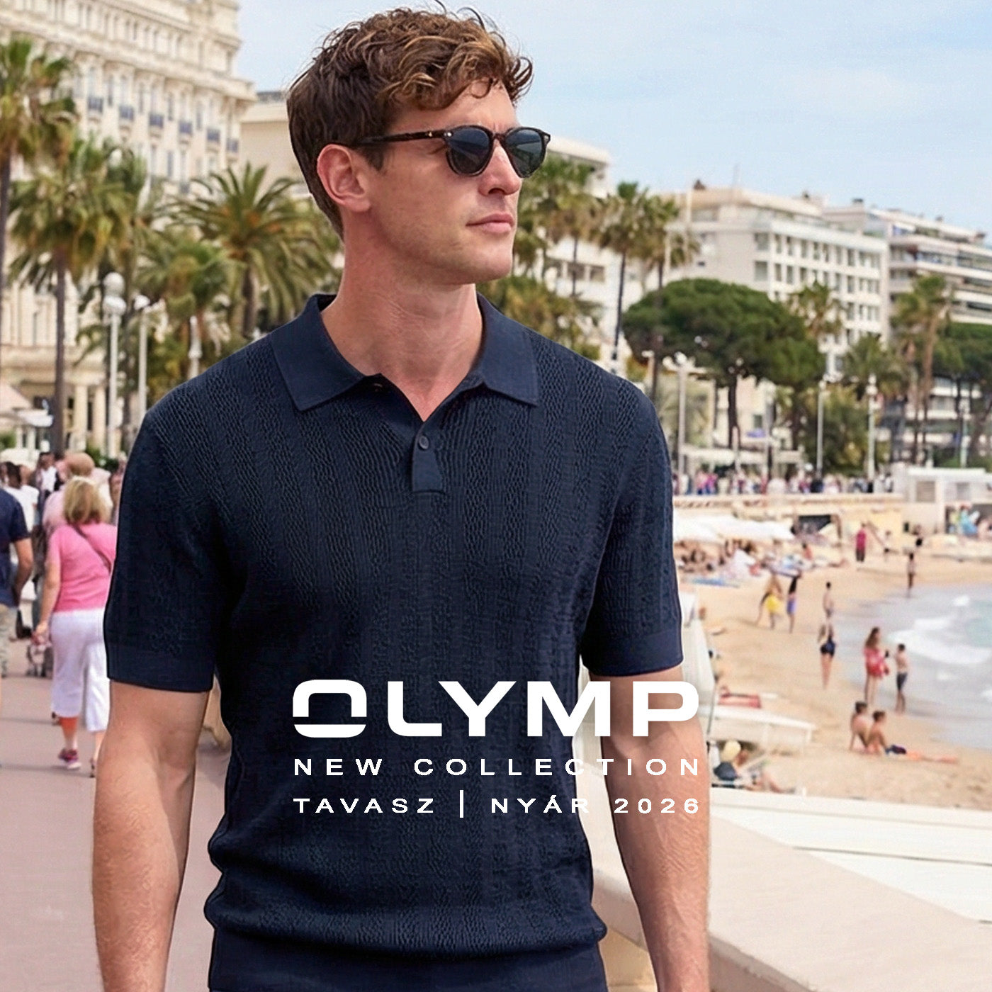 OLYMP_Casual_Modern_Fit_Kotott-linitted-tengeresz-kek-navy-fjord-mintas-galleros-gombos-karcsusitott-rovid-ujju-jersey-pamut-Ing-polo-53111218-menswear-vakáció-nyaralás-tengerpart-fürdés-napozás-balaton-kikapcsolódás-olaszország