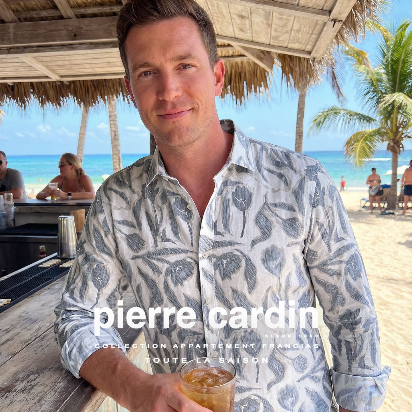 PIERRE CARDIN-Casual_Modern_Fit-kek-viragmintas-drapp-vilagos-feher-kent-galleros-floral-karcsusitott-ferfi-pamut-Ing-C6-41030-0632-menswear