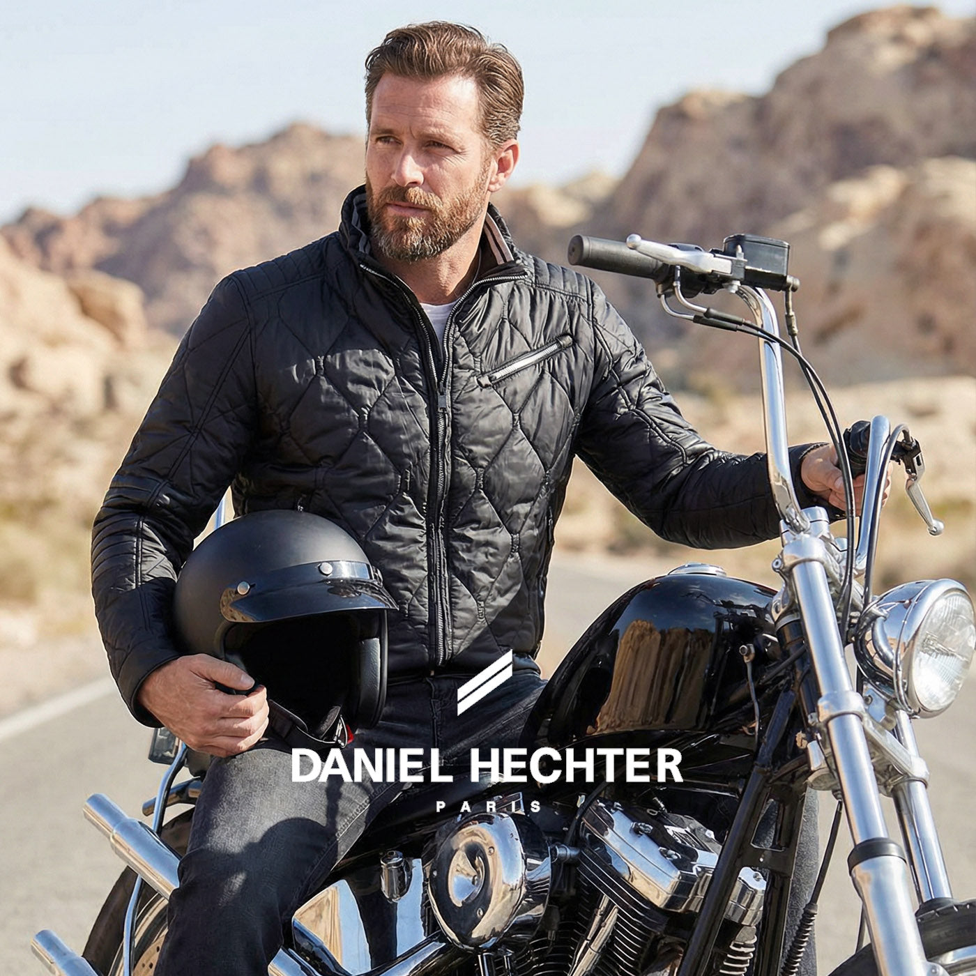 daniel-hechter-fekete-steppelt-dzseki-divatos-ferfi-kabat-divatos-elegancia-stilusos-tel-oltozkodes-jacket-black-biker-motoros-chopper-harley-bukosisak