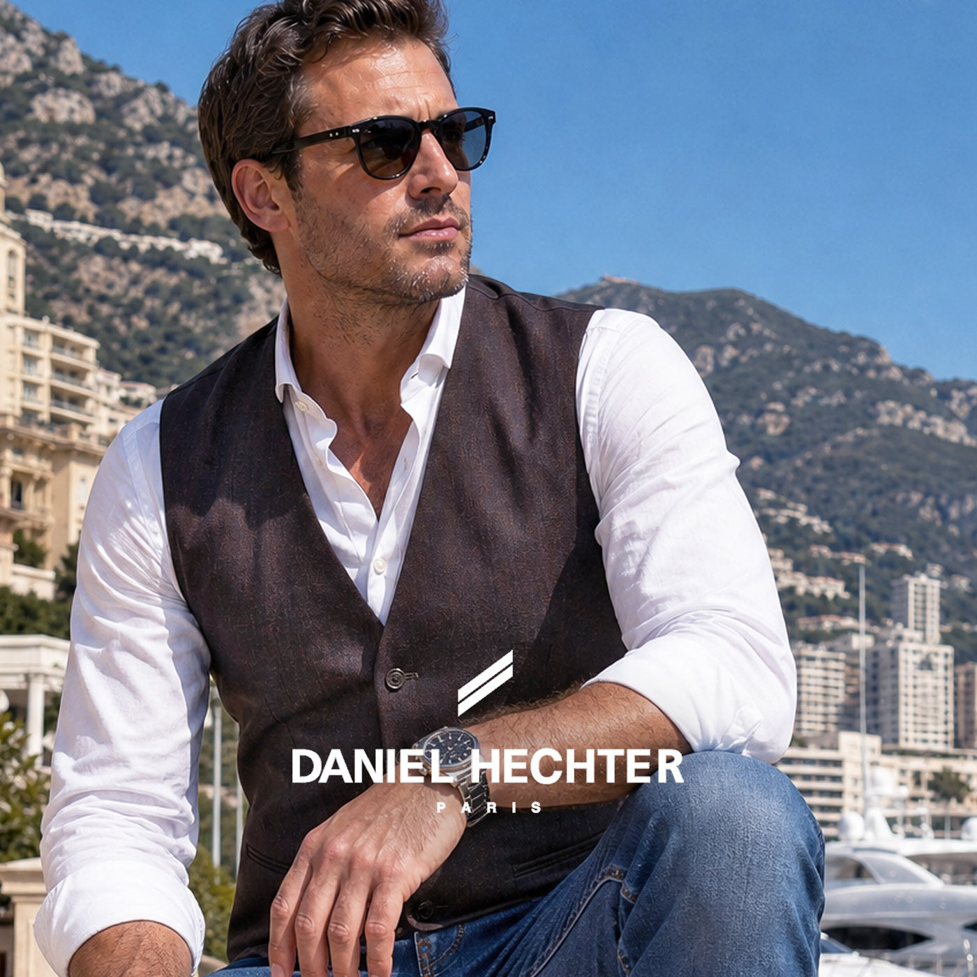 daniel-hechter-modern-fit-sotet-csokolade-barna-kave-brown-ferfi-otgombos-csatos-portos-selymes-finom tapintasu-gyapju-melleny-vest-elegans-divat-tel-karcsusitott-fiatalos-trend-schurwolle